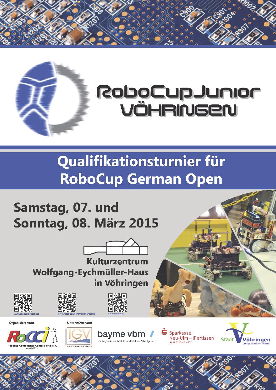 RoboCup Junior Vöhringen 2015 Plakat