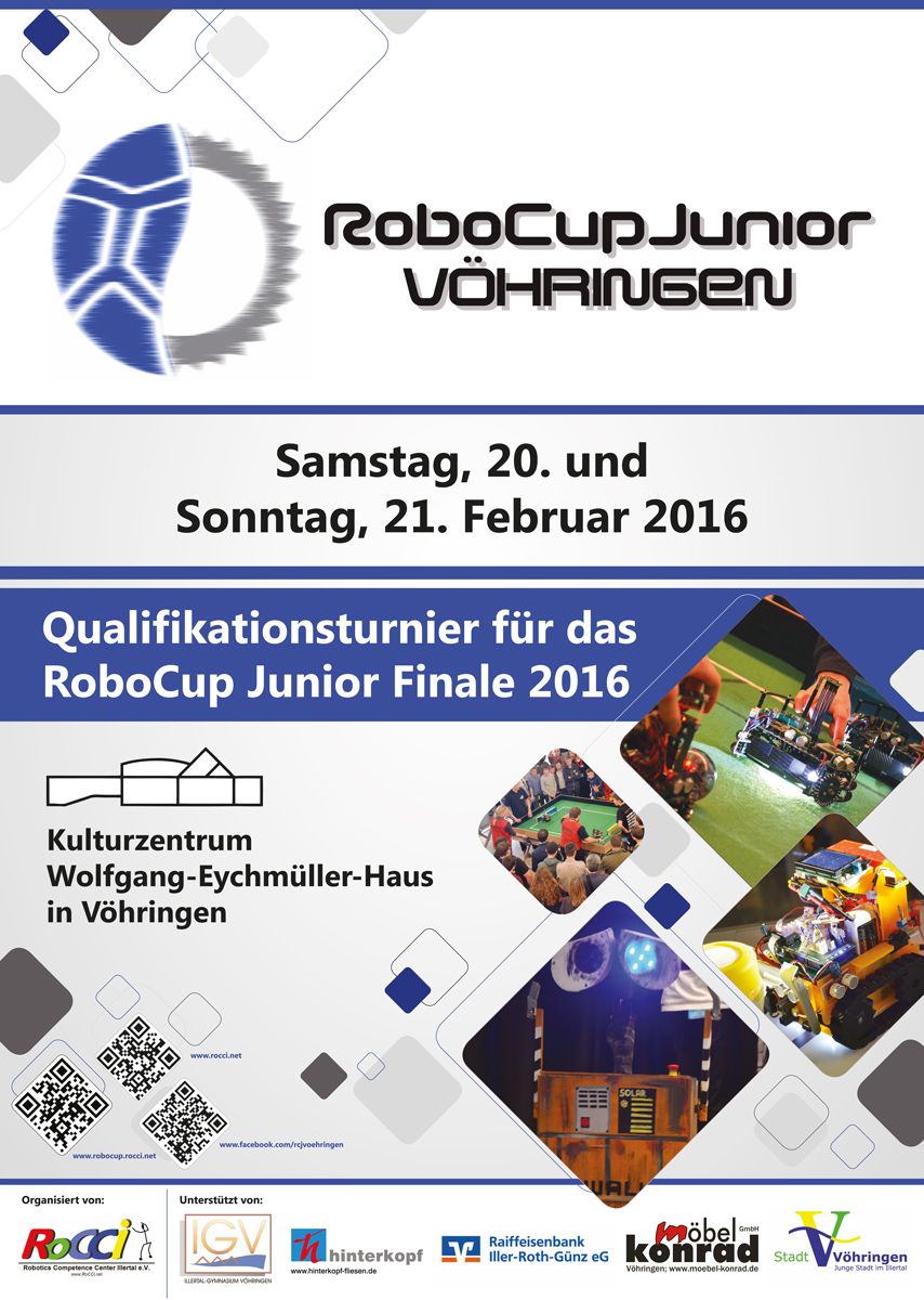 RoboCup Junior Vöhringen 2016 Plakat