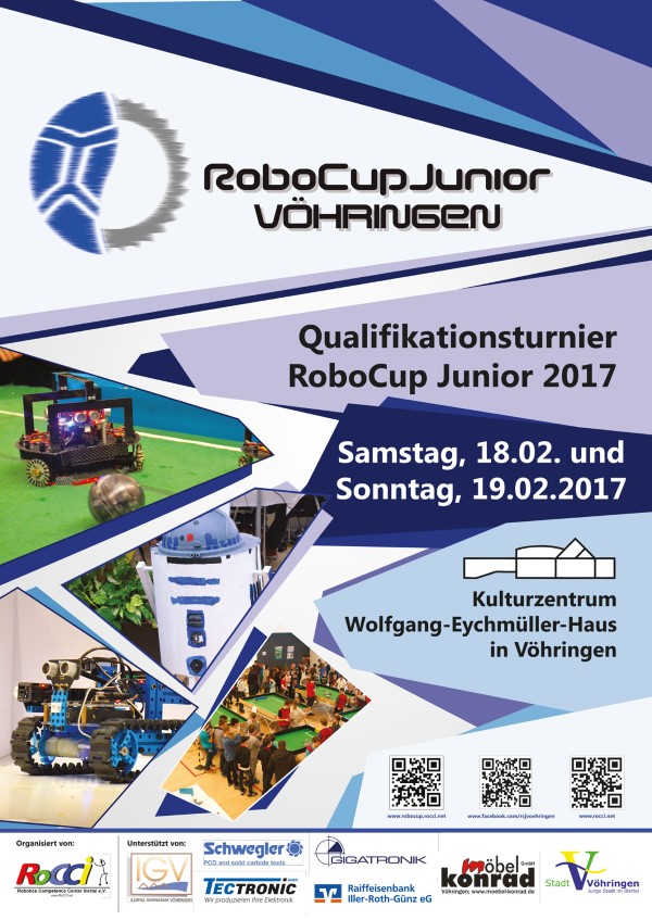 RoboCup Junior Vöhringen 2017 Plakat